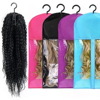 Wig storage Bags Hair Extensions Storage Bag With Hanger For lace Wigs Hair Extension Holder wig hanger With bag wig accessories