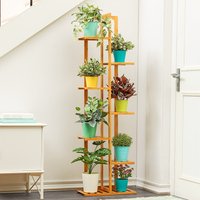 Platzsparender Mehrstöckiger Pflanzenständer Balkon Innenbereich Bodenständer Mehrschichtiges Blumenregal Wohnzimmer Pflanzenregal