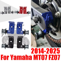 For Yamaha MT07 FZ07 FZ MT 07 2014 - 2025 Accessories Chain Adjuster Rear Wheel Fork Axle Swingarm Spools Slider Stand Pick Up
