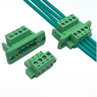 2Set 5.08mm 2P/3P/4P/5P/6P/8P/9P Panel Mmount Frame Screw Tension Sleeve EDGKM/RKM/WC Mstbt Plug PCB Terminal Block Connector