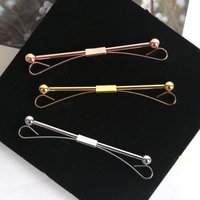 1PC Metal Collar Clip Shirt Men High-grade Non-injury Clothing Women Buckle Neckwear Clips Classic Gifts Luxury Tie Accessories