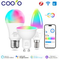 Smart WiFi Zigbee LED Light Bulb Dimmable E27 E14 GU10 RGBCW 2700-6500K LED Candle Lamp For Ewelink APP Alexa Google Home Yandex