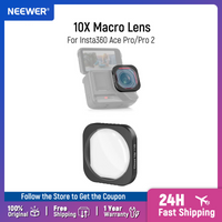 NEEWER 10X Macro Lens for Insta360 Ace Pro/Ace Pro 2 Action Camera Magnification Lens for Macro Photography Close Up
