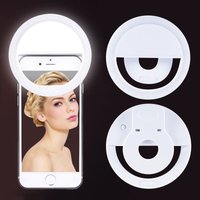 Aurooso LED Light Ring with USB Phone Charger Selfie Light Compatible with iPhone Samsung Xiaomi Poco