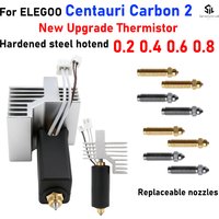Upgrade Elegoo CC2 Hotend 0.2/0.4/0.6/0.8mm Assembled Extruder Hotend Kit for Elegoo Centauri Carbon 2 Hot End / Centauri Nozzl