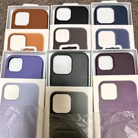 Orginal Official 1:1 for Magsafe Leather Case for IPhone 17 16 15 14 13 Pro Max Plus Anti-drop Magnetic Wireless Charger Cover
