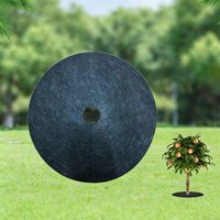 10/20Pcs Non-Woven Tree Mulch Ring Tree Protection Weed Mats Round Weed Barrier Lawn Cover to prevent weed growth for Garden