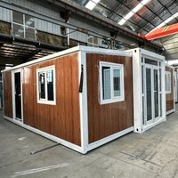Customized Prefab House With Foldable Container Core For Extreme Weather Including Hurricanes And Heavy Snow