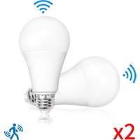 2pcs 6W 9W 12W 15W 18W 20W LED E27 Sensor Radar Light Bulb 189-265V Motion Sensor Smart LED Lamp Auto OFF/ON Cold Warm white