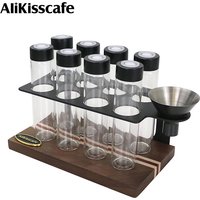 Alikisscafe Coffee Beans Storage Tube Container Display Single Dose Tea Exhaust Valve Barista Tool Espresso Accessory Coffeeware