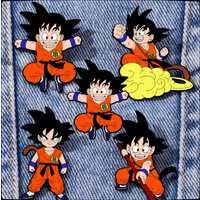 dragon ball peripheral cute metal badge diy Wukong brooch accessories doll anime cartoon halloween unisex bag pin wholesale