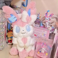 Soft Fluffy Pikachu Peluche Sylveon Plush Toy Eevee Evolution Pokemon Z-A Soft Hug Series Espurr Plush Plushie Cat Stuffed Doll