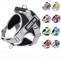 Dog leash dog chest and back night reflective pet leash breathable explosion-proof anti-breakout cat collar