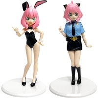 Anime Surrounding Handmade Standing Posture Ania Rabbit Girl Police Officer Uniform Ania Anime Figure PVC Model Tabletop Toys