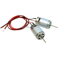 1Pair 390 High Speed Motor With Wire 14000RPM/Min 6V-12V DIY for RC Bait Tug Boat Feeding Boat Underwater Thruster Accessories