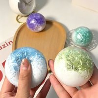 New Slow Rising Ice Cracked Crystal Ball Squishy Fidget Toy Crushed Ice Texture Pinch Stress Ball Anti-Anxiety Stress Relief Toy