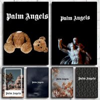 Fashion P-Palm Angels Brand Poster Modern Aesthetic Wall Art Print Minimalist Poster Bedroom Living Room Home Decor Gift