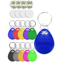 5YOA 100pcs T5577 EM4305 RFID 125khz Key Keyfobs Copy Rewritable Writable Rewrite Duplicate Proximity ID Token Ring Blank Access