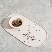 Dog Feeding Mat with Non-Slip Waterproof Design, Pet Food Mat, Compatible with Cat/Dog Bowls Dog Products