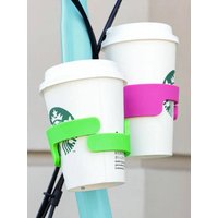 AliExpress ESLNF Nylon Colorful Folding Coffee Cup Stand Non-Drilling Water Bottle Cage Bicycle Accessories