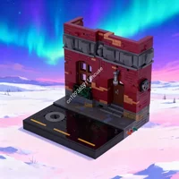 605pcs MOC TMNT Street Fight Diorama Teenage Mutant Ninjia Turtles Model Building Blocks Toys Construction Festival Gift Brick