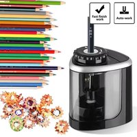 Automatic Pencil Sharpener Desktop Electric Sharpener 6-8mm Quiet Fast Safe For Students School Office Easy Stationery Supplies