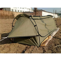 1-2 Person Heavy Duty 400g Ripstop Polycotton Canvas Swag Tent for Camping