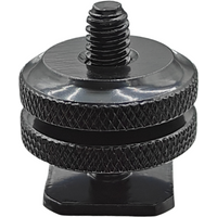 Dual Nut Cold Shoe 1/4 Hot Shoe Mount Phone Holder Adapter Bracket For Double-Layer Camera Hot Shoe Adapter Accessories
