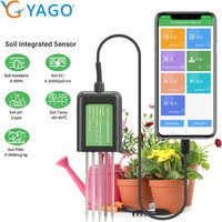 YAGO Soil Sensor pH EC Moisture Meter for Agriculture Soil NPK Tester for Android USB App 7 in 1 Soil Nutrient Detector