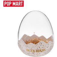 POPMART Transparent Dustproof Display Box For Dear Birds Series Plush Doll Desktop Storage Organizer For Blind Box Collectors