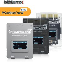 Bitfunx PSxMemCard Gen2 Sd2psXtd do przechowywania serwisów zapisów z gier PS1 i PS2 dla konsol PlayStation1 PS One Playstation2.