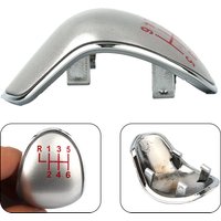 1pcs For Ford Fiesta/Focus ST Replacement Gear Knob Insert 1793439 6-speed Shift Head Silver Red Letter Accessories