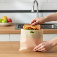 Heat Resistant Reusable Toaster Bag Non Stick Fiberglass Material for Easy Sandwich Making Microwave Use and Pastry Heating