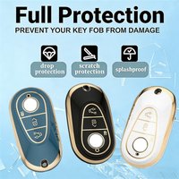 TPU Car Remote Key Case Cover Shell For Mercedes Benz EQ AMG EQA 350 EQB EQC 400 EQE 350 EQS H243 X254 N293 V295 V295 W447