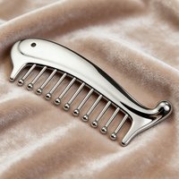 Manual Head Massager Scalp Comb Protable Stainless Steel Gua Sha Facial Tool Trigger Point Massager Tool for Foot Hand Back