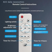 convenient1Pcs DIY Accessories Universal Basic Remote Controller For Living Room Ceiling Fans With Light And Sleep Mode