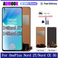 New AMOLED Display For OnePlus Nord 2T LCD Display Touch Screen Digitizer Assembly For OnePlus Nord CE 5G Display Replacement