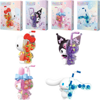 Sanrio Building Blocks Hello Kitty My Melody Cinnamoroll Kuromi Action Figurine Model Puzzle Assembly Toys Kids Birthday Gifts