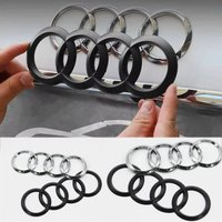 1Pc Car Front Emblem Rear Badge Cover Tail Logo Auto Accessories sticker For Audi C7 A3 A4 A5 A6 A7 A8 C6 C5 B5 B6 B7 TT 192mm