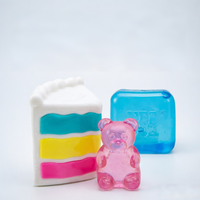 Cute Squishy Stress Relief Toy Nee Doh Gummy Bear Nice Cube Peace Cake Soft Sensory Squeeze Toys Desk Fidget Gift Boys Girls