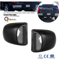 2pcs Car Number License Plate Lights Housing Auto Accessories For Chevrolet Silverado Avalanche Traverse Tahoe GMC Sierra 1500