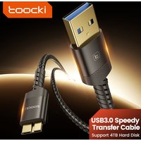 Toocki Micro B Cable USB3.0 5Gbps USB A / Type C to Micro B Data Transfer Cable Sync For Macbook Hard Drive Disk HDD SSD Case