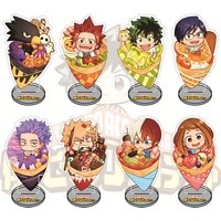 My Hero Academia 10cm Crepe Theme Chibi Acrylic Stand Figures Keychain Anime Collectible Merch Desktop Decoration Fan Gift