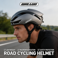 WALGUN Aero Road Helmet Integrally-Molded 345g CE Certified Adjustable 56-61cm Urban Commuter Casual Cycling Beginner
