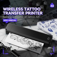 Marklife New Mini Thermal Label Printer X8 Bluetooth A4&Tatto Paper Printer Maker Used For Office Small business To DIY Tattoo