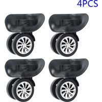 4pcs Suitcase Luggage Replacement Casters Swivel Mute Dual Roller Wheels For Travelling Bag Travel Suitcase