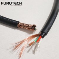 Genuine FURUTECH FP-314Ag HiFi CD Power Amplifier Copper Silver Plated Faudiophile Power Cord bulk cable OD 13mm