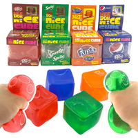 1-4PCS Squishy Trending Nee Doh Cube Squish Toy, Soft Sprite Squeeze Stress Relief Fidget Toy, Sensory NeeDoh for Kids & Adults