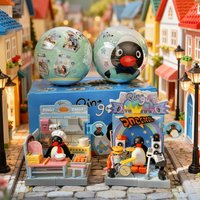 Pingu Dream Cabin Series Blind Box Egg Cute Trendy Desktop Toys Surprise Bag Animal Figure Decora Kids Dolls DIY Birthday Gifts