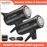 Godox SK300IIV SK400IIV SK300II-V SK400II-V 2.4G X System Professional Compact Studio Flash for Photography Studio Stream